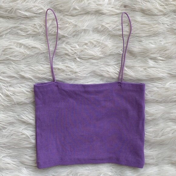 Cropped Ribbed Cami - Picture 1 of 9